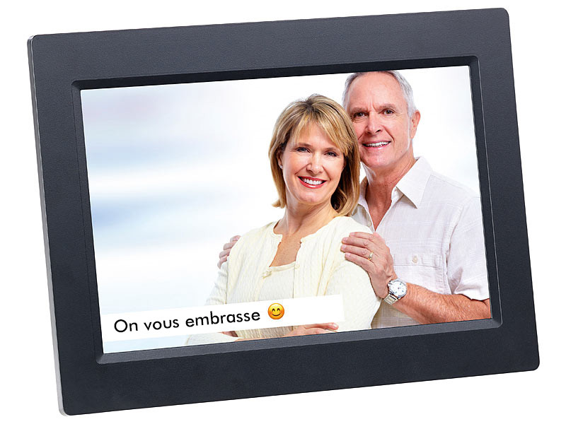 Cadre photo numérique connecté à écran tactile IPS 10,1″ DF-800.WiFi