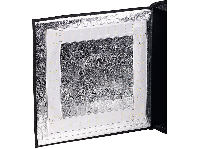 Studio photo professionnel 40 x 40 cm à éclairage LED 40 W 2400 lm 