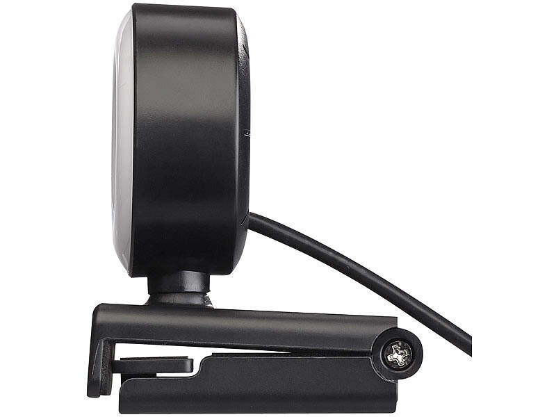 Webcam HD USB à pince avec 6 LED haute intensité Somikon, Webcams