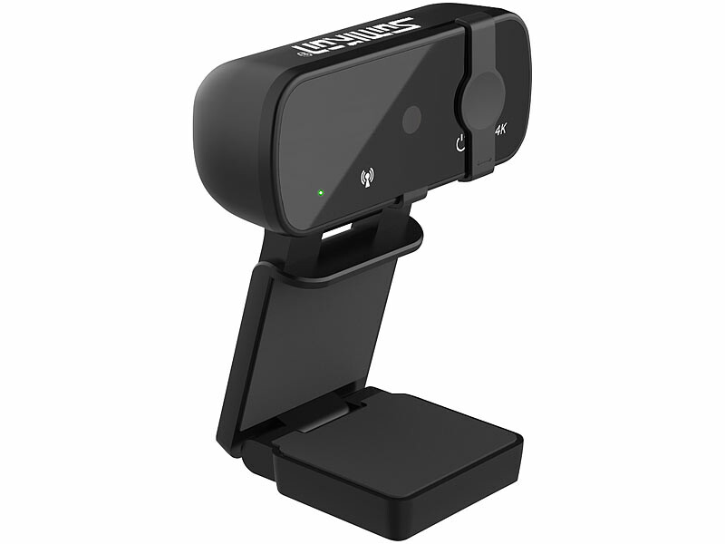 Webcam USB 4K autofocus avec adaptateur USB-A femelle vers USB-C
