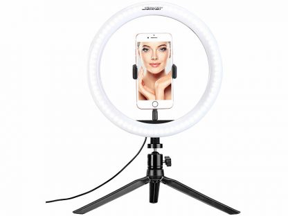 Anneau LED professionnel avec support smartphone et déclencheur bluetooth (Reconditionné) – Image 4