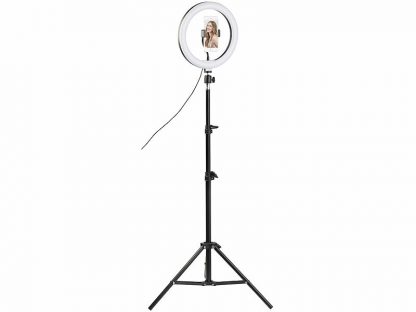 Anneau lumineux LED Ø 26 cm avec support pour smartphone et trépied (Reconditionné) – Image 5