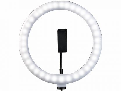 Anneau lumineux LED Ø 26 cm avec support pour smartphone et trépied (Reconditionné) – Image 9