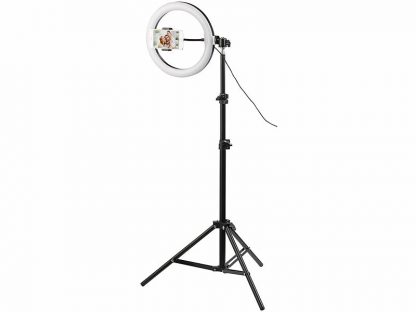 Anneau lumineux LED Ø 26 cm avec support pour smartphone et trépied (Reconditionné) – Image 6