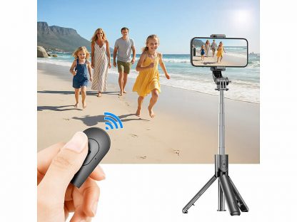 Trépied smartphone et perche à selfie 67 cm avec déclencheur à distance – Image 7