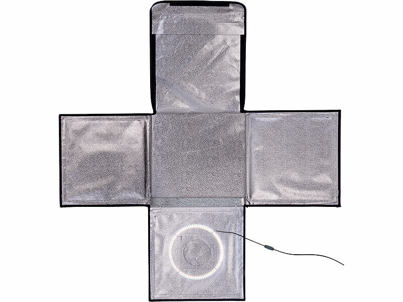Studio photo pliable avec éclairage LED CCT - 62 x 62 x 62 cm – Image 6