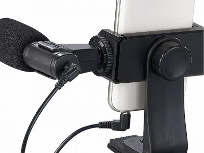 Kit de vlogging avec lampe LED, microphone, trépied et support pour smartphone (Reconditionné) – Image 9