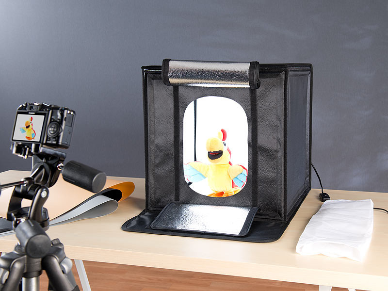 Studio photo professionnel 40 x 40 cm à éclairage LED 40 W / 2400 lm – Image 2