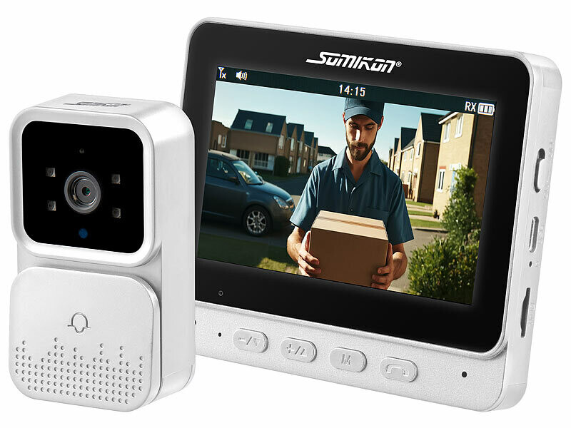 Visiophone sans fil VSA-450 avec écran IPS - coloris blanc (Reconditionné) – Image 2