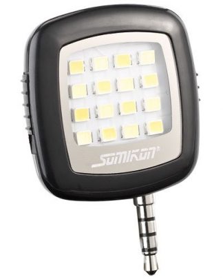 Lampe vidéo 16 LED pour smartphone avec connexion jack