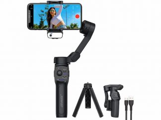 Stabilisateur 3 axes pour smartphones connecté GIM-100 avec module lumineux