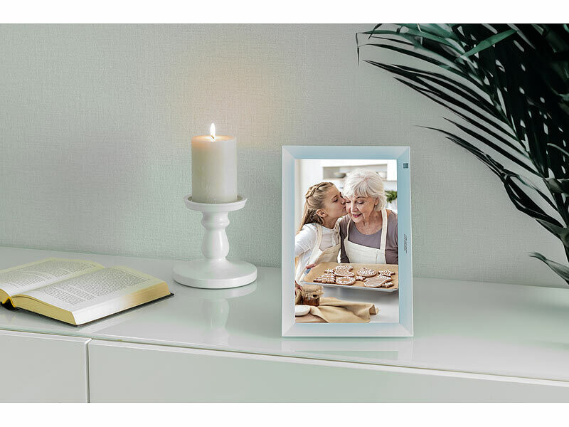 Cadre photo numérique connecté DF-900 avec écran tactile 10,1" - coloris blanc – Image 8