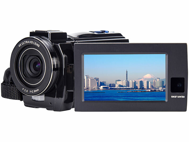 Caméscope 4K double objectif DV-960.dual connecté avec capteur Sony (Reconditionné)
