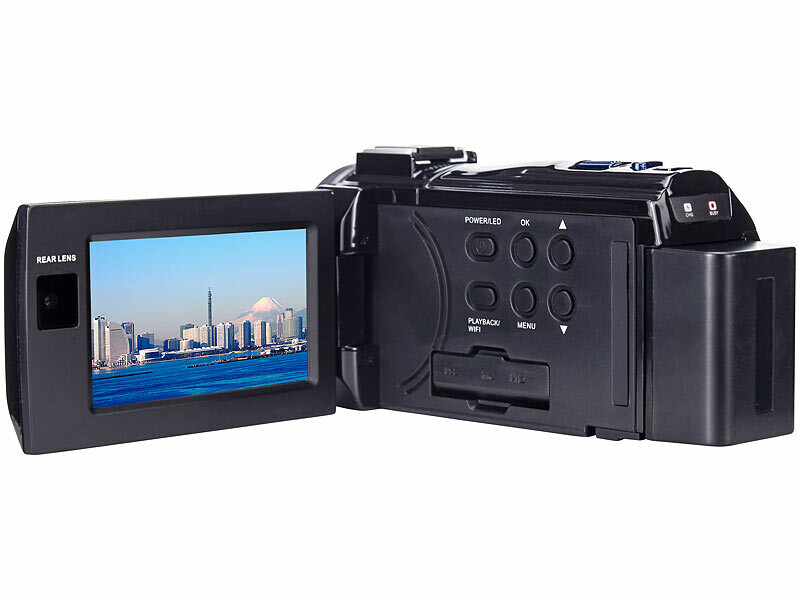 Caméscope 4K double objectif DV-960.dual connecté avec capteur Sony (Reconditionné) – Image 2