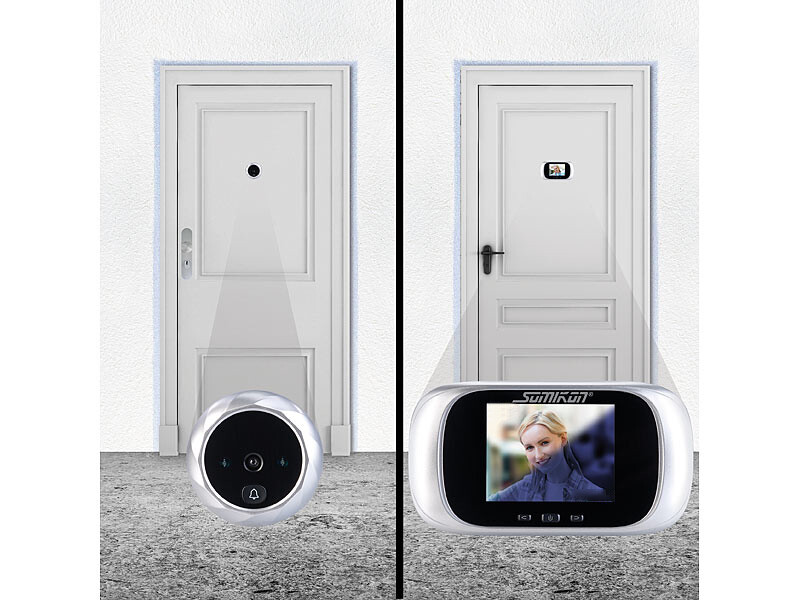Caméra judas numérique à vision nocturne avec écran couleur (Reconditionné) – Image 4